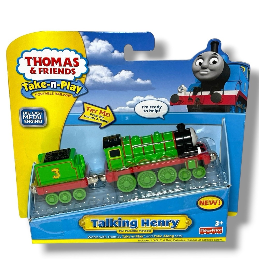 Thomas & Friends Talking Henry Take-n-Play Die-Cast Train NEW Sealed See Video
